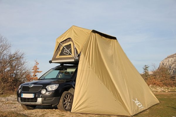 Installation complète d'une tente de toit V8 equipment